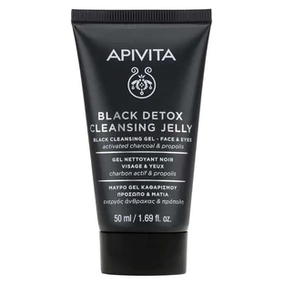 Apivita Black Detox Cleanser mit Propolis und Aktivkohle , 50 ml