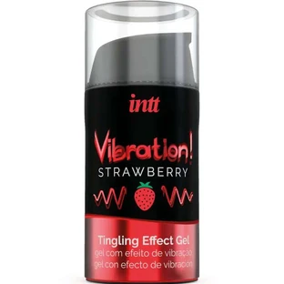 Intt Vibrerende Vloeistof Vibrator Vibrerende vloeistof met aardbeiensmaak 15 Ml