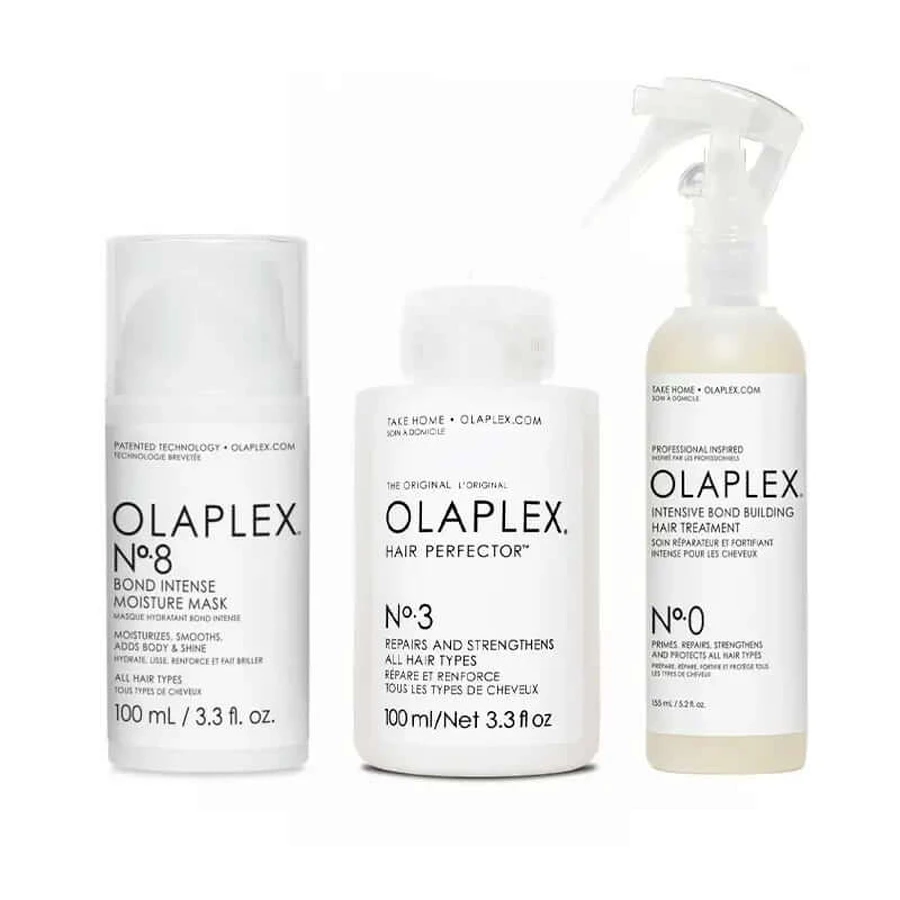 Olaplex Complete Routine Package Nº0 + Nº3 + Nº8