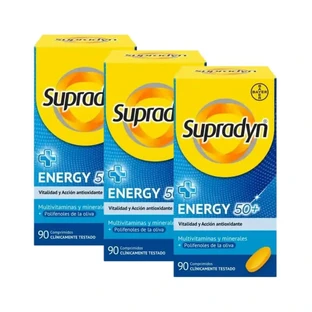 Supradyn Energy 50+ Vitamines, minéraux et énergie, 3x90 comprimés