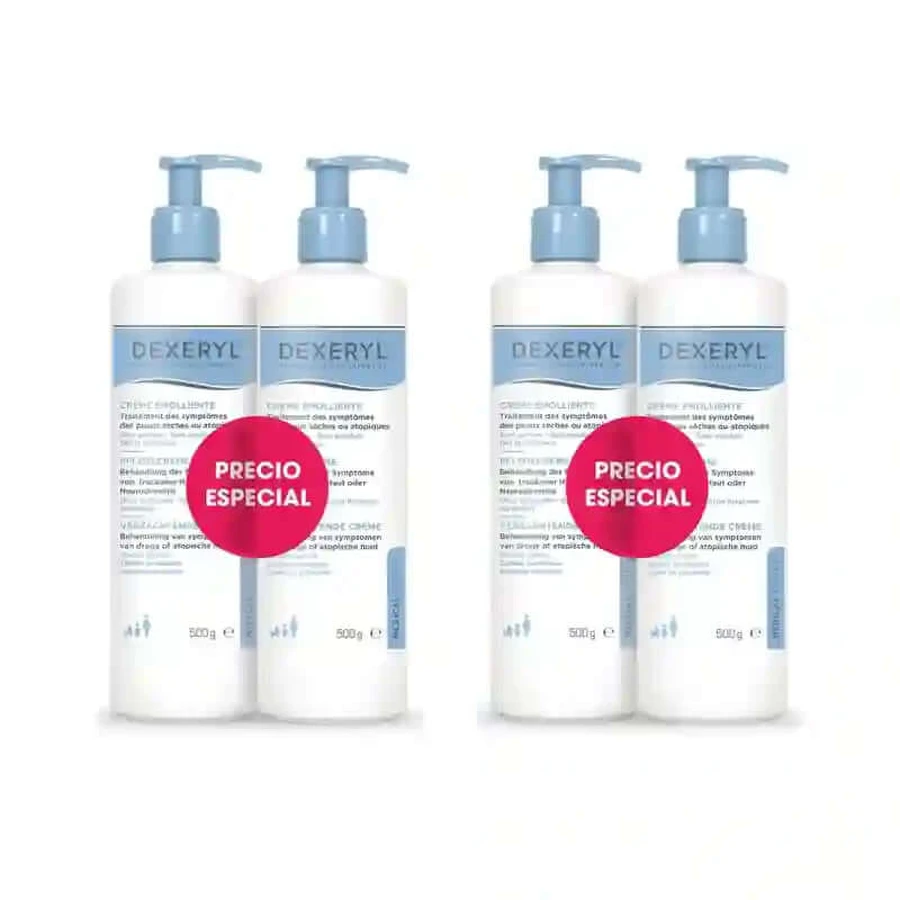 Dexeryl Kit Duo Emollient Cream, 4X500 Gr