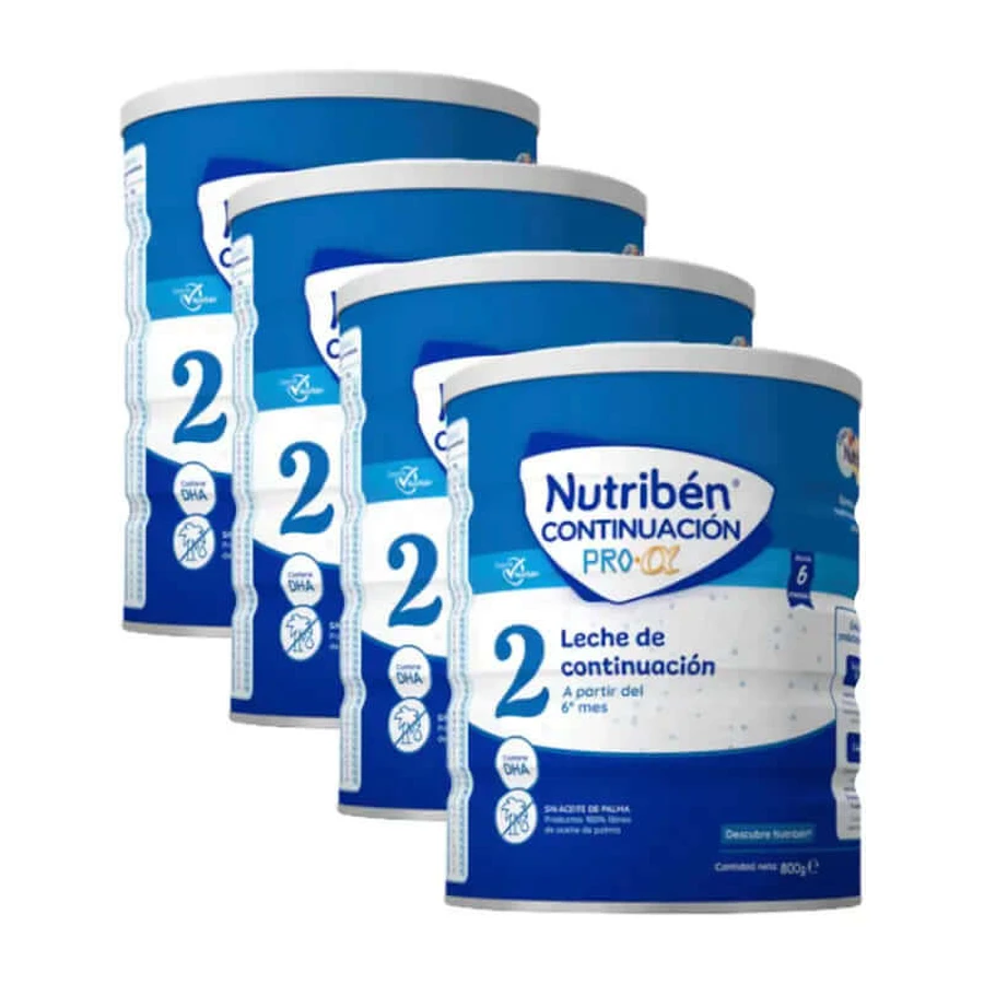 Nutribén Pro-Alpha 2 Follow-on milk, 4 X 800 g
