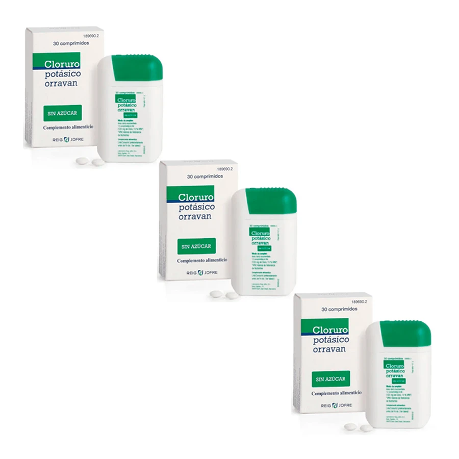 Reig Jofre Triplo Potassium chloride 3 x 30 tablets dry mouth