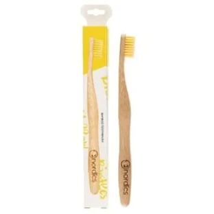 Cepillo de dientes de bambú Nordics Oral Care - amarillo