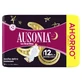 Ausonia Ultrafina Compresas Menstruales Nocturnas Extra con alas, 18 unidades