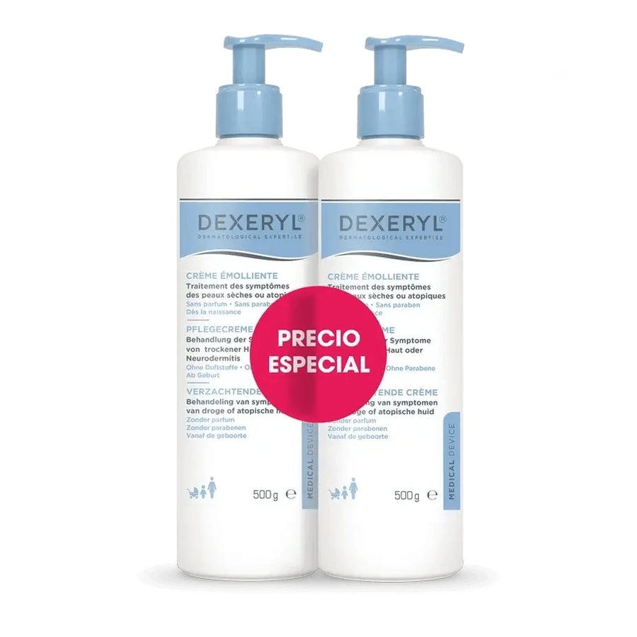 Dexeryl Kit Duo Erweichende Creme, 2 x 500 gr