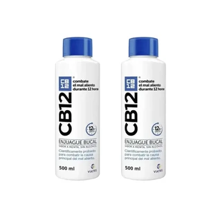 Cb12 Mundwasser mit Minze Mundwasser mit Minzgeschmack für Mundgeruch, 2X500 Ml