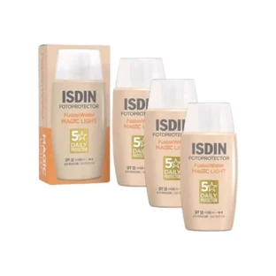Isdin Photoprotector Photoprotector Fusion Wasser Farbe Licht Spf 50, 3X50 Ml
