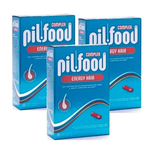 Pilfood Complex Nutrientes para cabello y uñas, envase 3 x 60 comprimidos