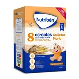 Nutriben Papilla 8 Cereal Honey Maria Crackers 600 g