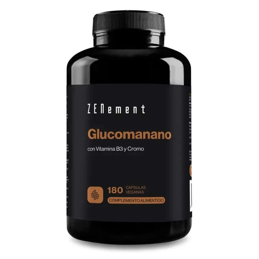 Zenement Glucomannan Saciedad Natural, 180 cápsulas veganas