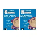 Gerber Havermout en Pruimenpap, 2X250 Gr