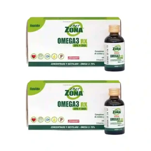 Enerzona Omega 3 Rx liquide 3 bouteilles X 33,3 Ml, pack de 2