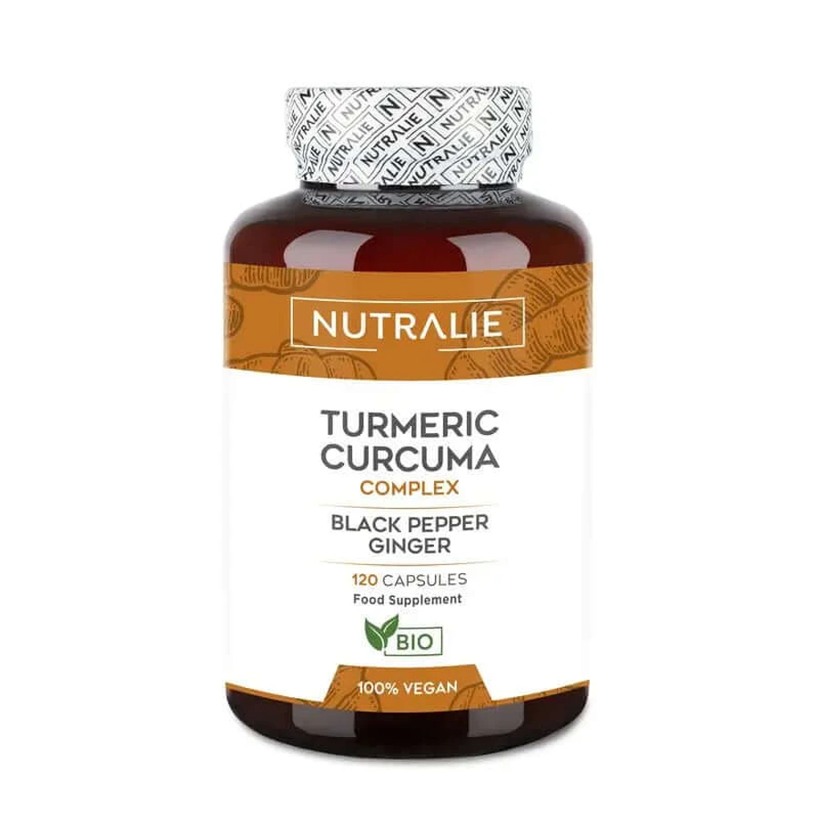 Nutralie Turmeric Complex Organic Ginger and Black Pepper , 120 capsules