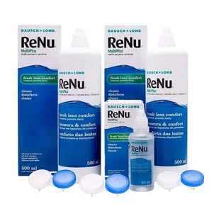 Renu Multiplus - Double 2 bottles X 500 Ml + 60 Ml