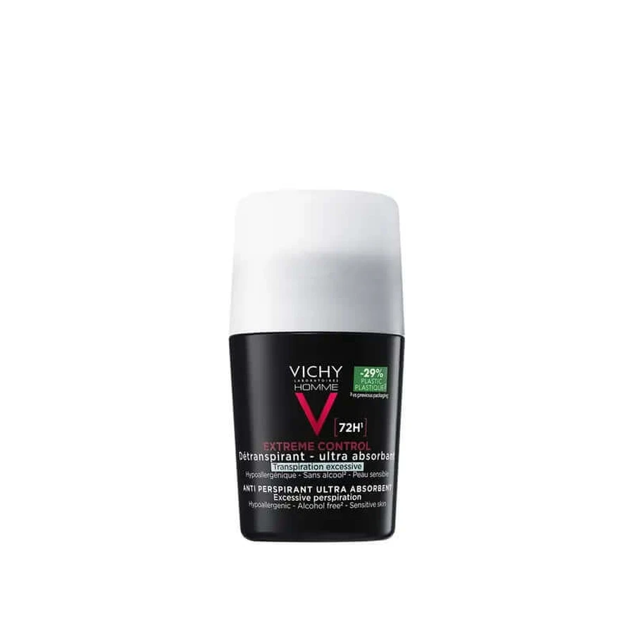 Vichy Homme Extreme Control Antiperspirant Deodorant 72H Roll-On 50 ml