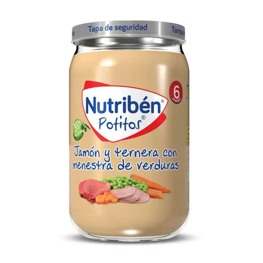 Nutribén Potito Ham and beef with vegetable soup, 235 g