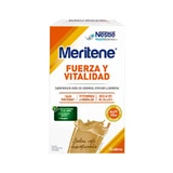 Meritene Strength & Vitality Shake with decaffeinated coffee flavor, 15 sachets