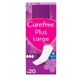 Carefree Plus Fragancia fresca grande 20 paquetes