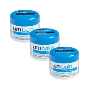 Letibalm Bálsamo reparador para nariz y labios, 3X10 Ml