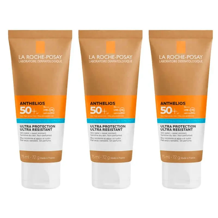 La Roche Posay Anthelios Triplo Hydraterende Melk Spf50+ Eco-Duurzaam, 3 X 75 Ml