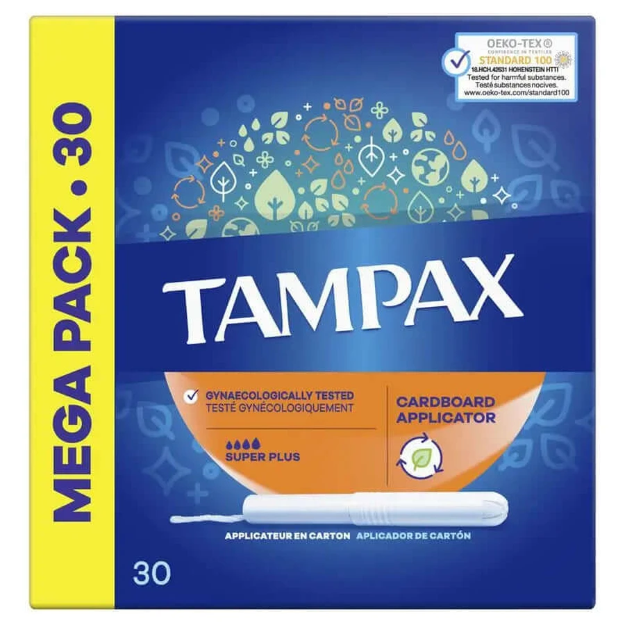 Tampax Super Plus Tampons met inbrenghuls , 30 stuks
