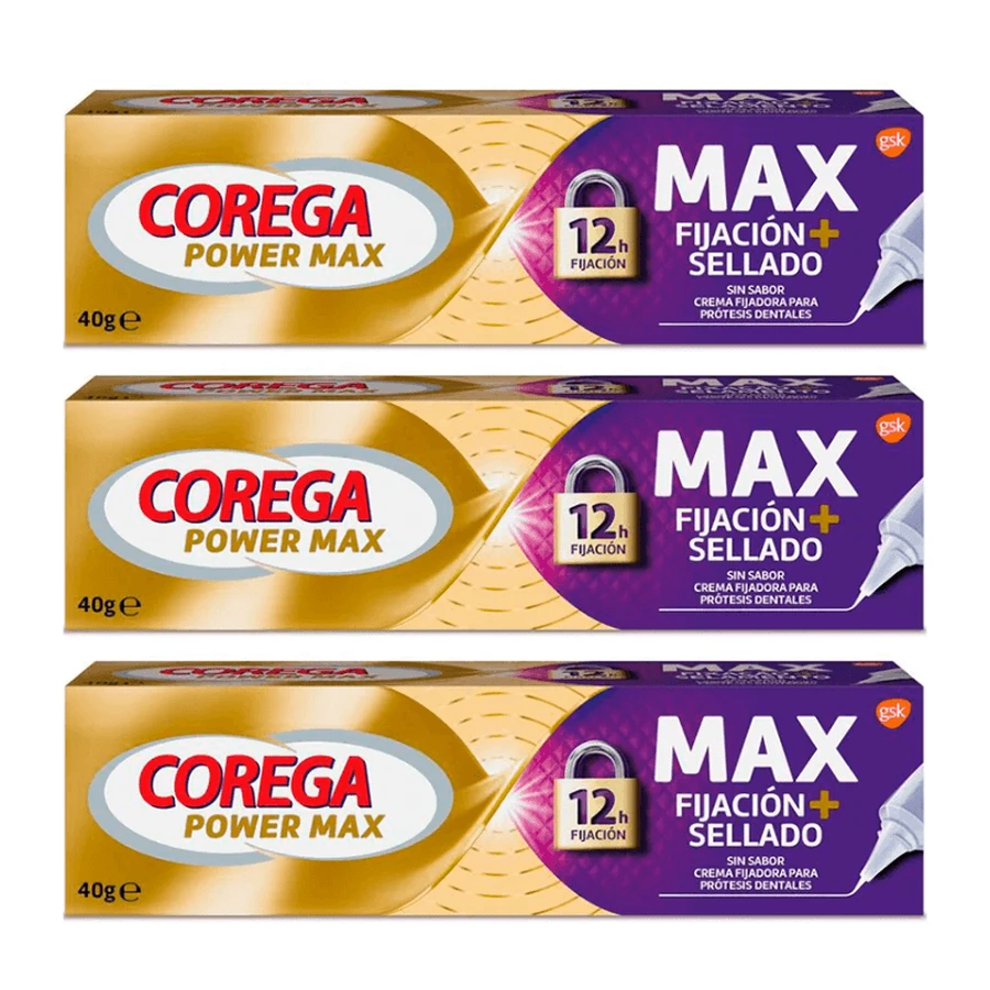 Corega Triplo Maximo Versiegelungscreme, 3 x 40 gr