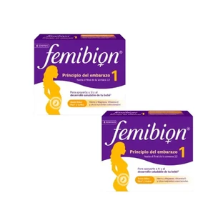 Femibion 1 Primer trimestre, semanas 1-12, ácido fólico plus, 2X28 comprimidos