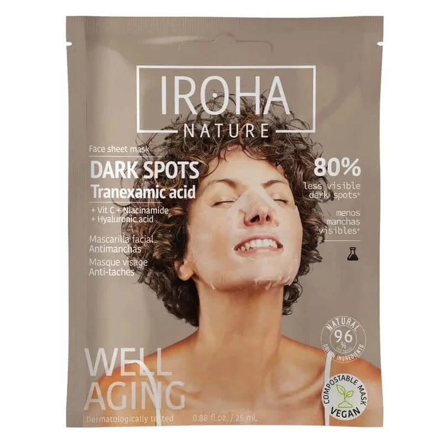 Iroha Nature Well Aging Anti-Flecken-Maske mit Tranexamsäure, 25 ml