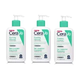 CeraVe Triplo Foaming Cleansing Gel, 3 x 236 ml