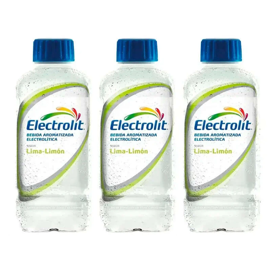 Boisson électrolytique citron vert, paquet de 3 x 625 ml