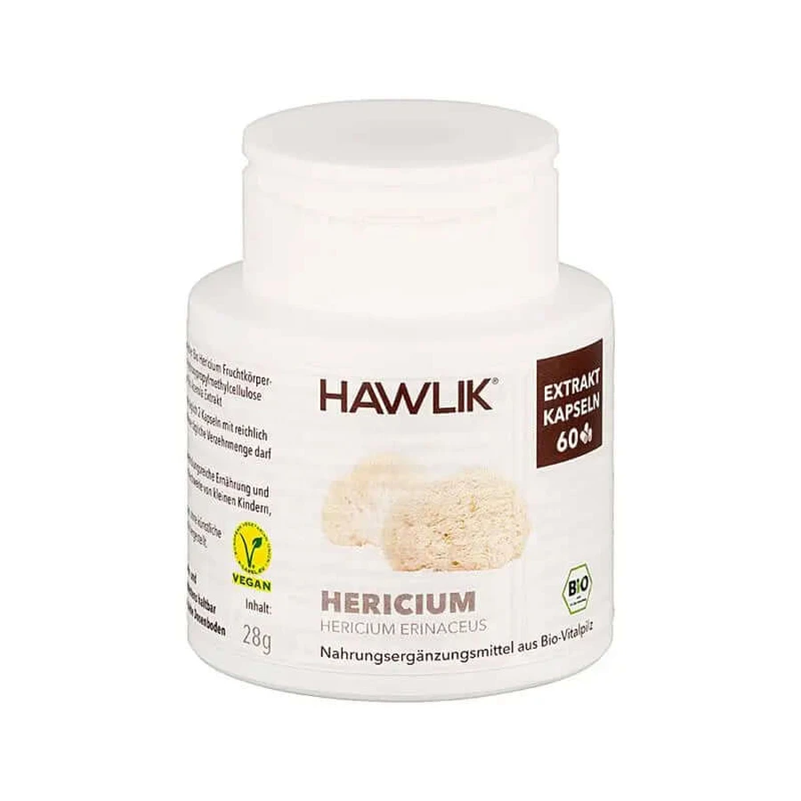 Hawlik Leeuwenmangextract puur biologisch, 60 capsules