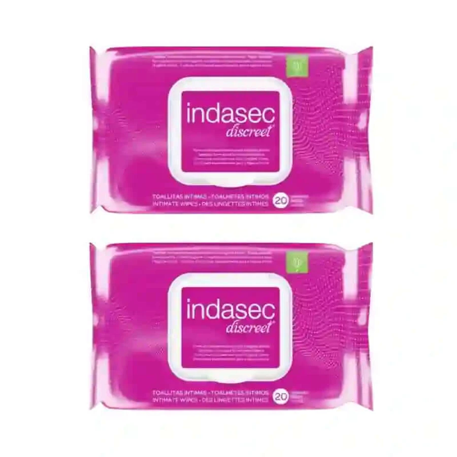 Indasec Intim-Hygienetücher, 2X30 Einheiten