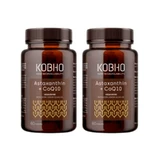 Kobho Labs Duplo Supplement Astaxanthin + Coenzym Q10, 2 x 60 Kapseln