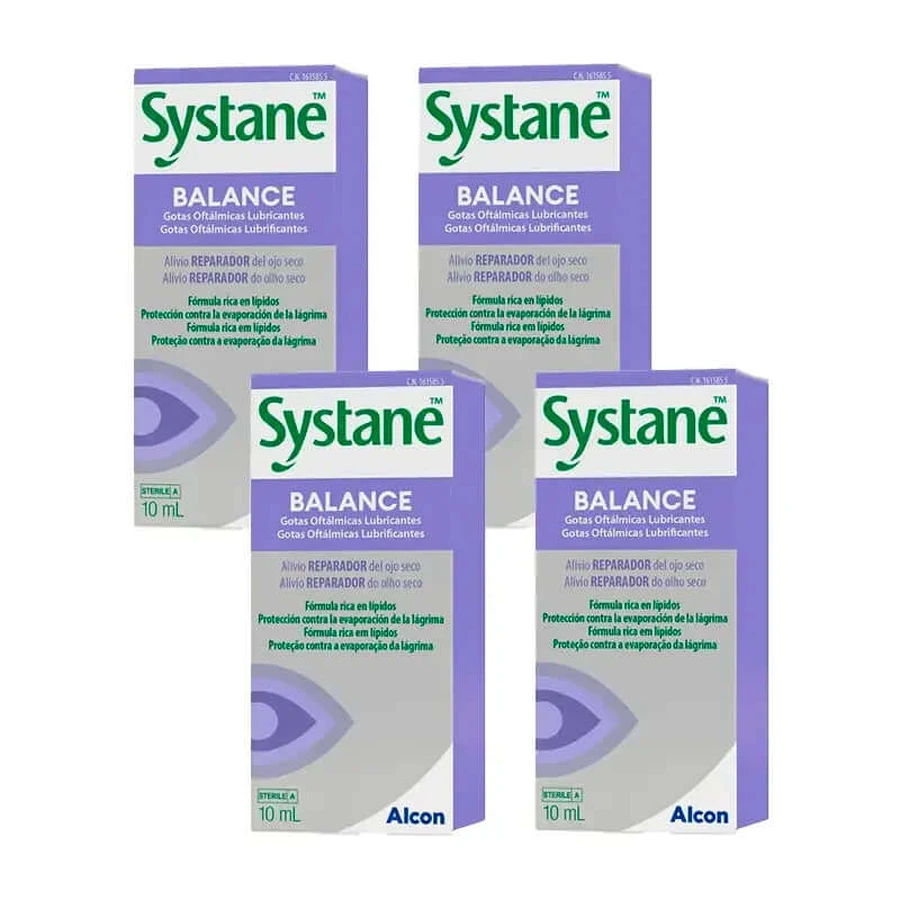 Systane Balance gotas oculares, envase 4 X 10 Ml