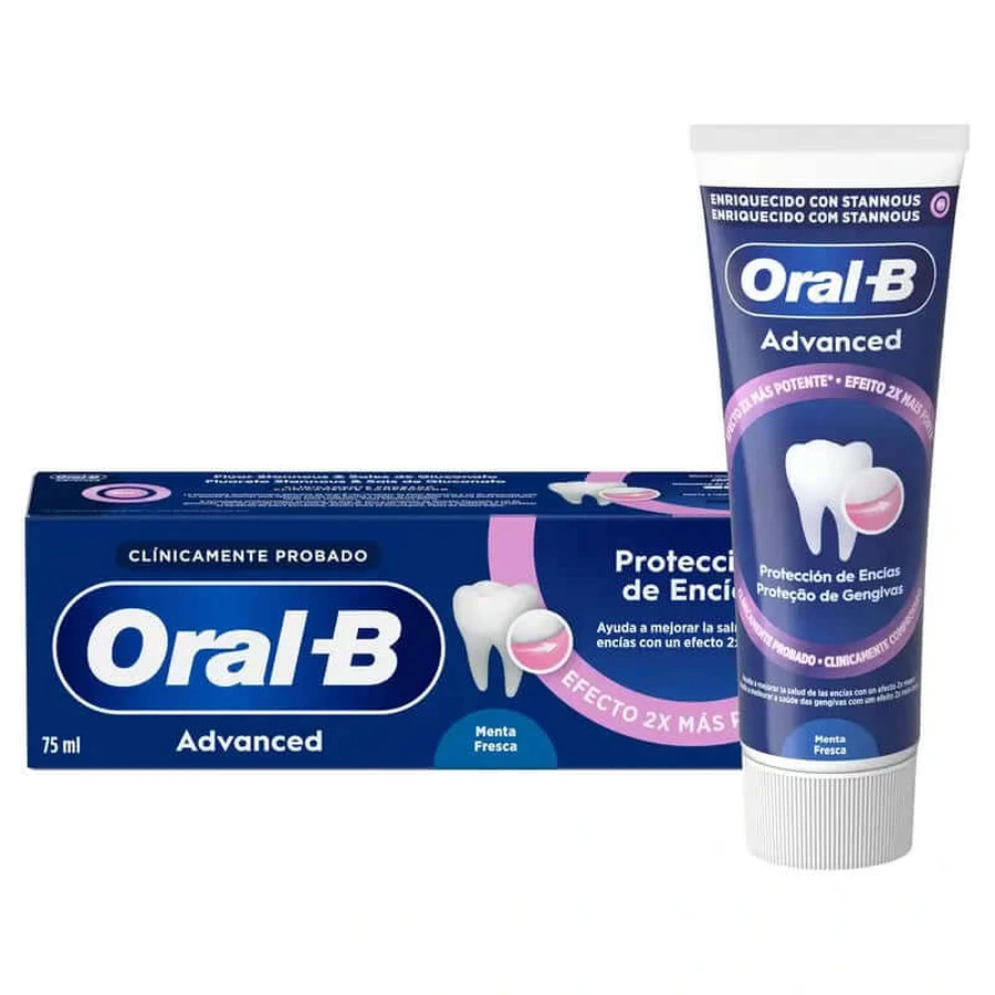 Pasta dentífrica Oral-B Advanced Fresh Mint Protección Encías, 75 ml