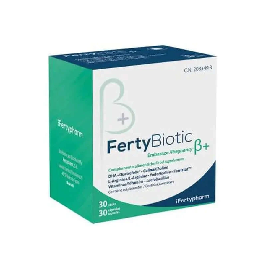Fertybiotic Zwangerschap Beta+, 30 capsules