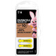Hearing aid batteries HA ZA10, 6 pcs, Duracell