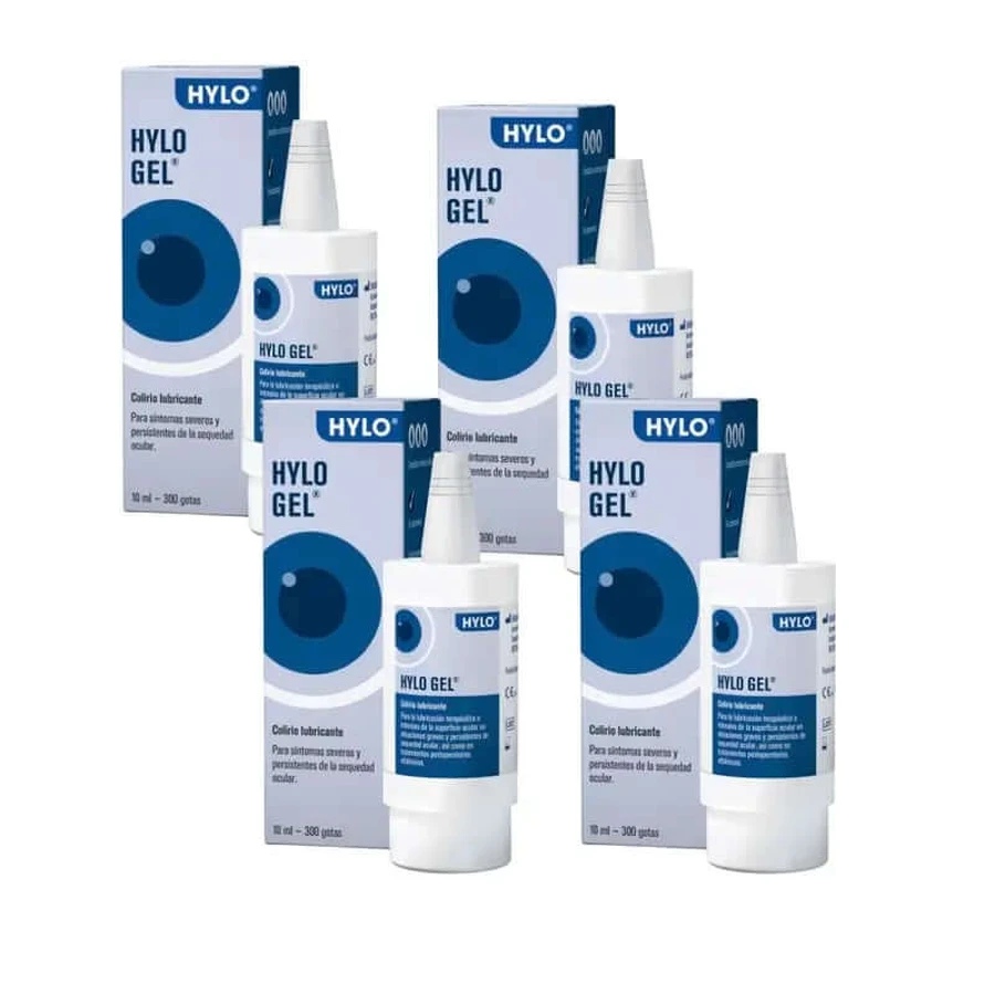 Hylo Gel collyre 10 ml, paquet de 4