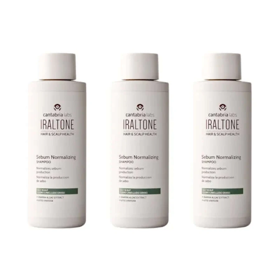 Iraltone Seboregulating Shampoo, 3 x 200 ml pack