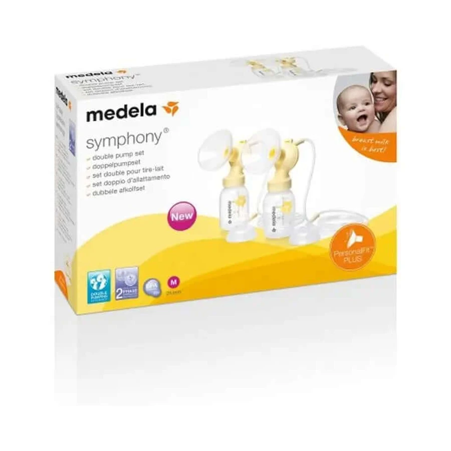 Medela Borstkolf dubbele afnameset Symphony Personal Fit Plus M 24 Mm