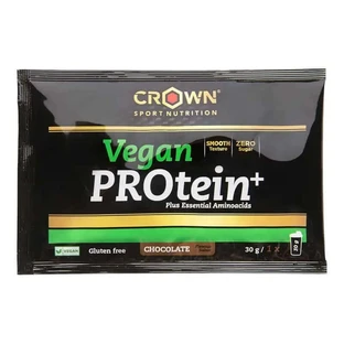 Crown Sport Nutrition Vegan Protein+ Schokolade Einzelportion, 30 g