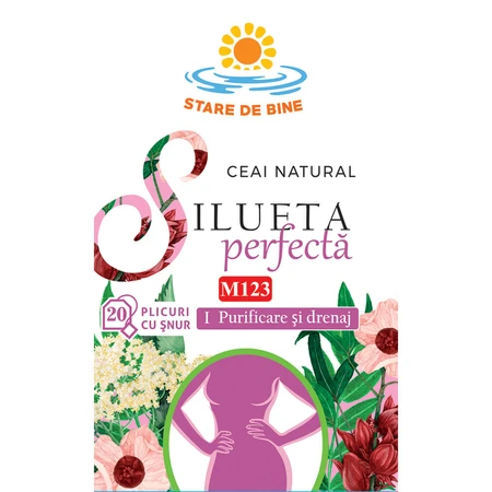 Silueta Perfectă 1 Thee, zuivering en drainage M123, 20 zakjes, Fares
