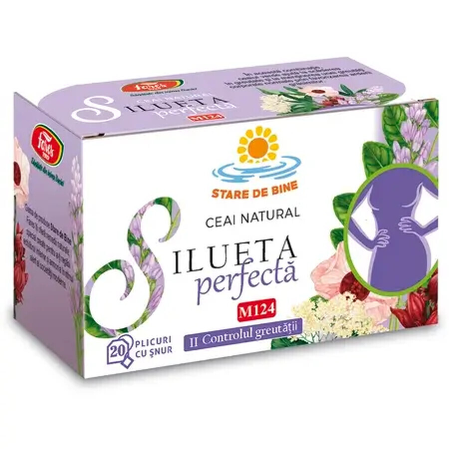 Ceai Silueta Perfecta 2 controlul greutatii M124 20 plicuri, Fares 