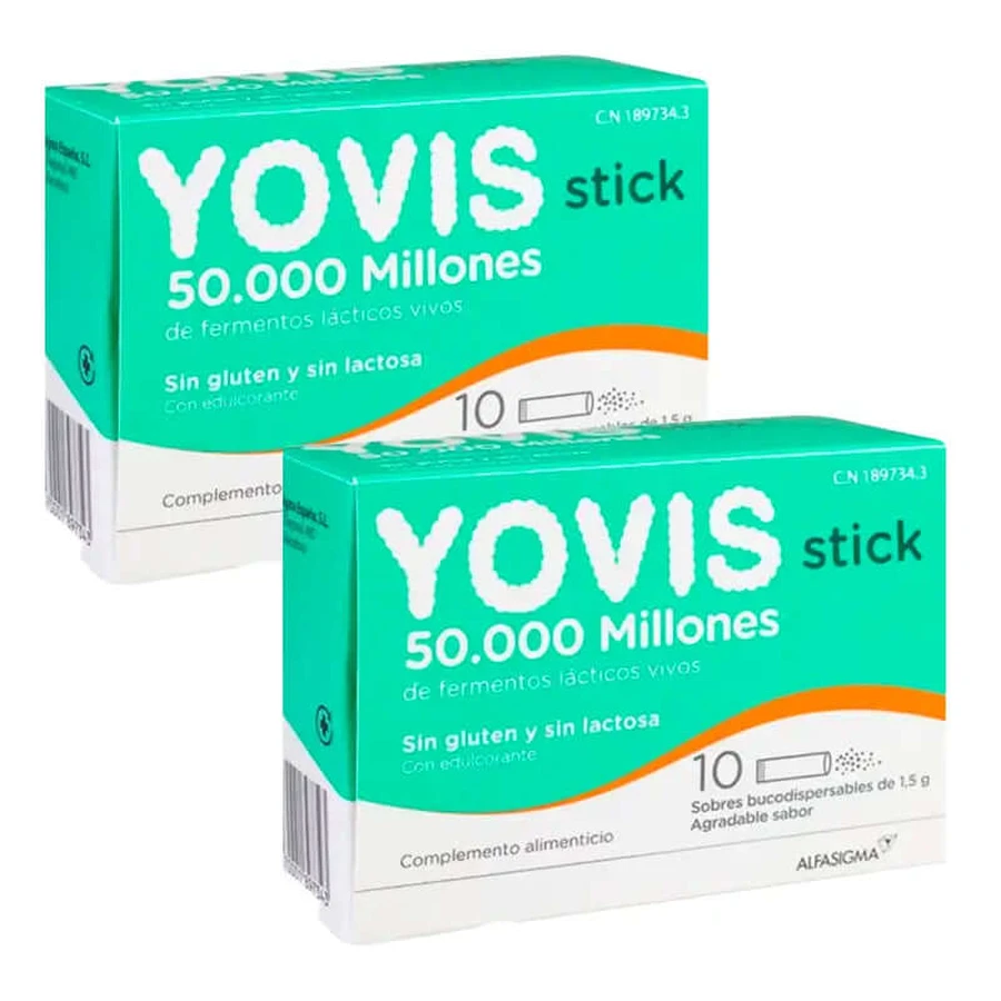 Yovis pack, 2 x 10 sitcks dispersibles par voie orale