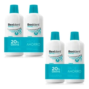 Isdin Bexident Gingival Mondspoelmiddel Verpakking 4 x 500 Ml