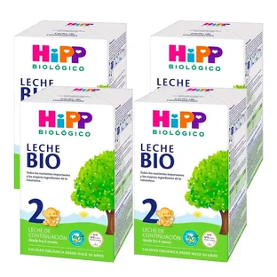 Leche Hipp 2 Bio, paquete 4 x 600 g