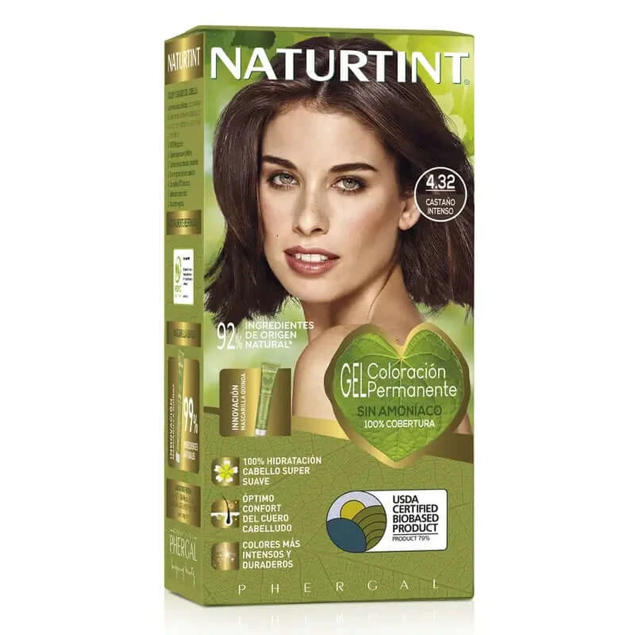 Naturtint Colorante Permanente Colorante permanente sin amoniaco 4.32 - marrón oscuro