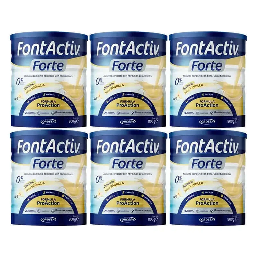 Fontactiv Forte ProAction Vanilla ProAction, pack 6 x 800g