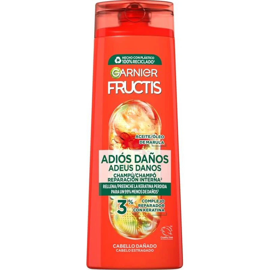 Garnier Fructis Goodbye Damage Shampoo with Marula Oil for Damaged Hair 380Ml